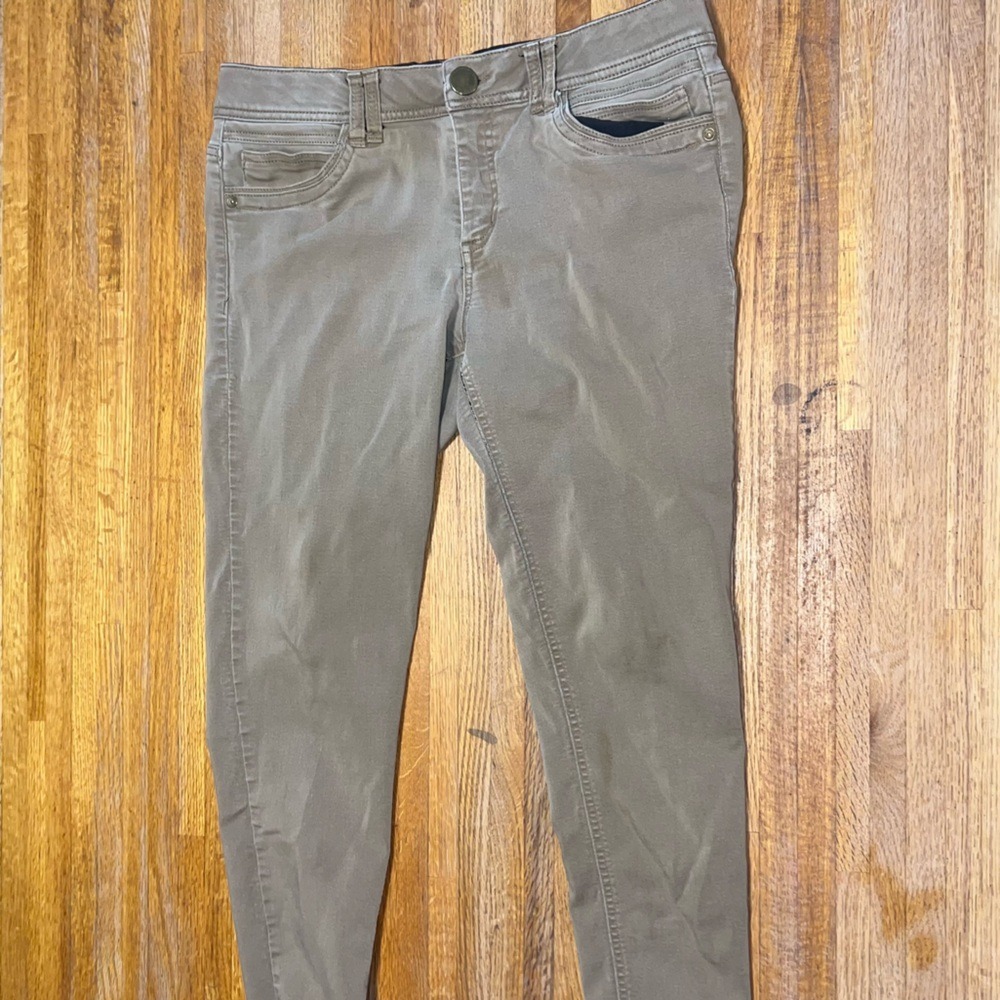 Democracy Women 10 Brown‎ Khaki Ab Technology Stretch Skinny Pocket Pants